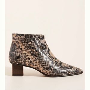 FREDA SALVADOR Gina Boot in Snake Sand 8.5